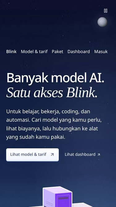 Screenshot of blink.ai.id
