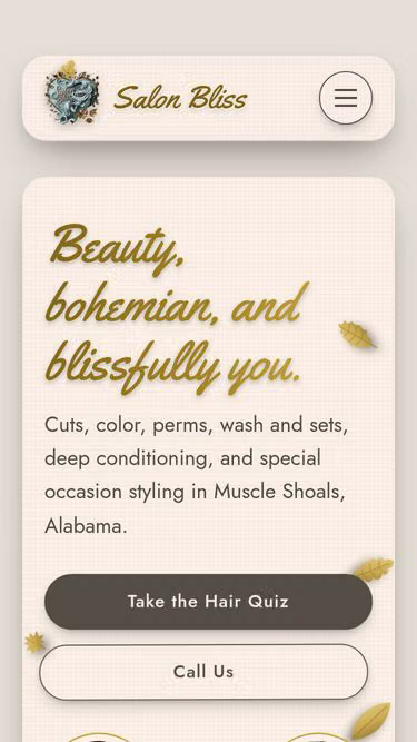 Screenshot of blissful.salon