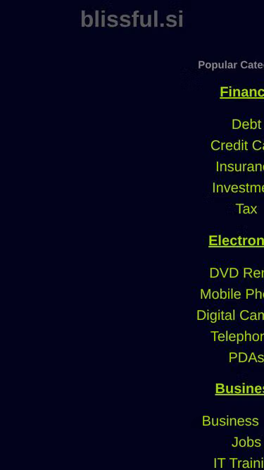 Screenshot of blissful.si