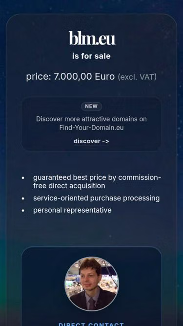 Screenshot of blm.eu