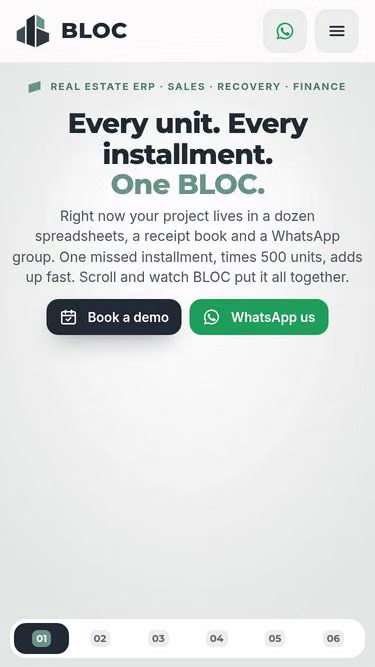 Screenshot of bloc.pk