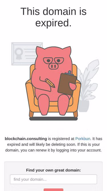Screenshot of blockchain.consulting