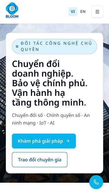 Screenshot of bloom.com.vn