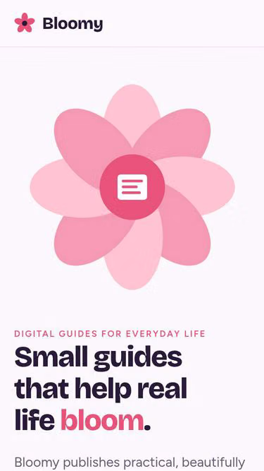 Screenshot of bloomy.ad