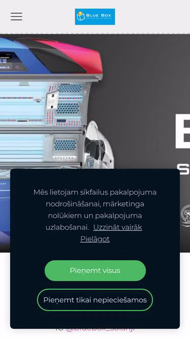 Screenshot of bluebox.lv