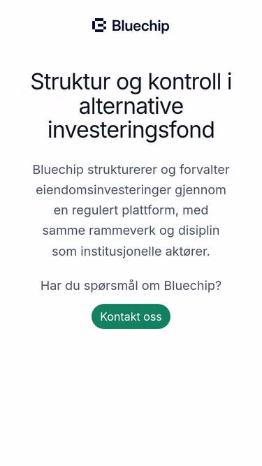 Screenshot of bluechip.no