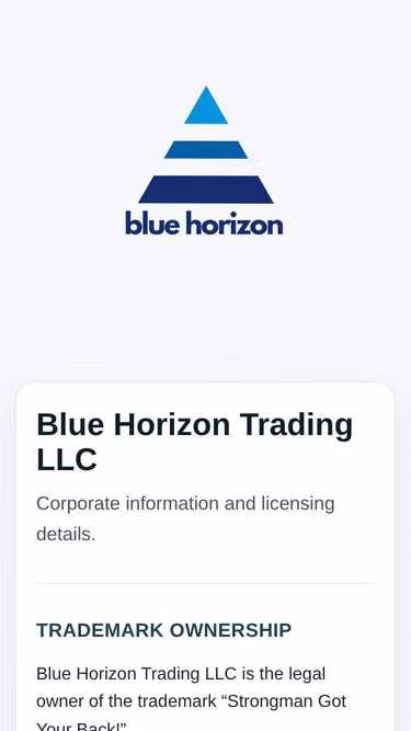 Screenshot of bluehorizon.trading