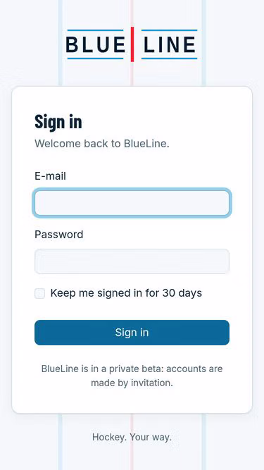 Screenshot of blueline.games