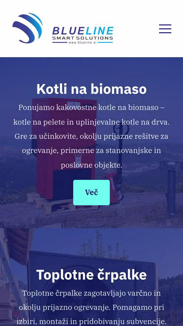 Screenshot of blueline.si