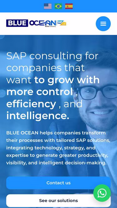 Screenshot of blueocean.com.br