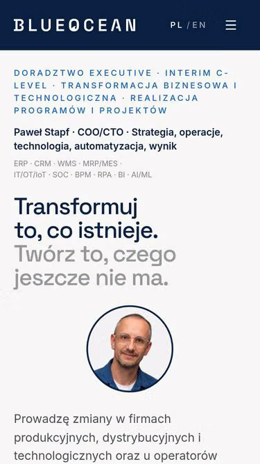 Screenshot of blueocean.pl