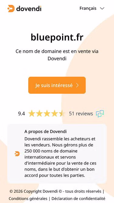 Screenshot of bluepoint.fr