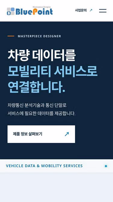 Screenshot of bluepoint.kr