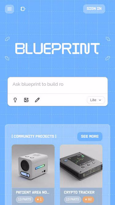 Screenshot of blueprint.fast