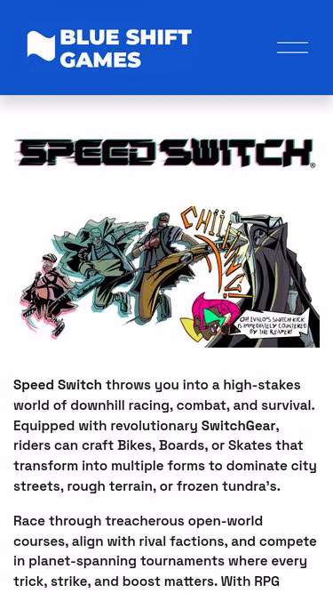 Screenshot of blueshift.games