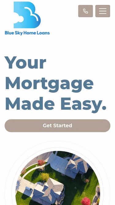 Screenshot of bluesky.loan