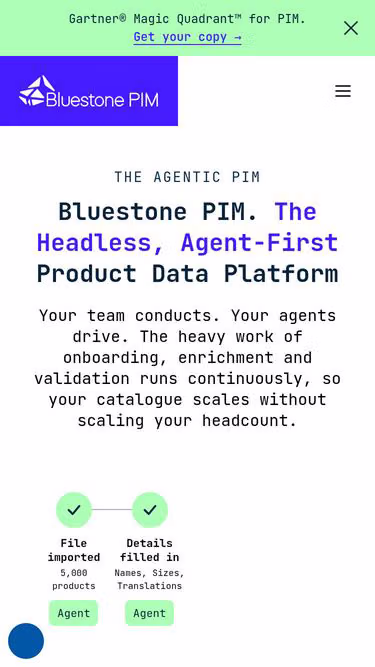 Screenshot of bluestone.no