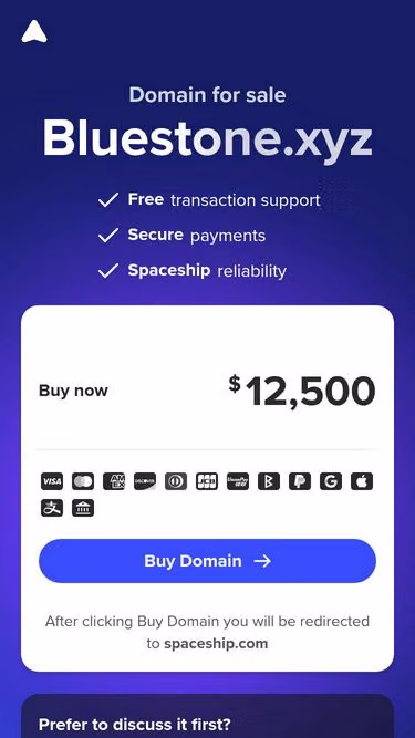 Screenshot of bluestone.xyz