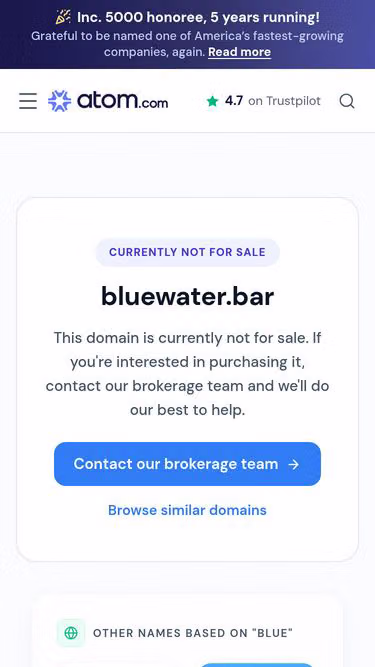 Screenshot of bluewater.bio