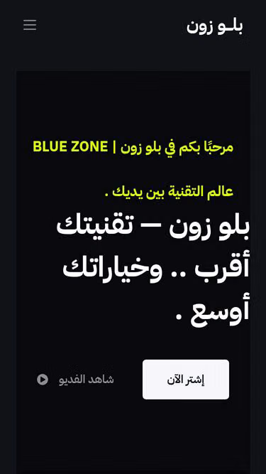 Screenshot of bluezone.ink