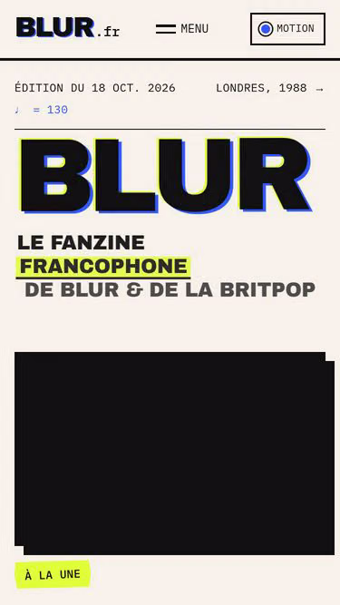 Screenshot of blur.fr