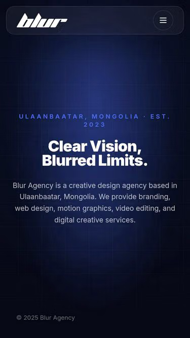 Screenshot of blur.mn
