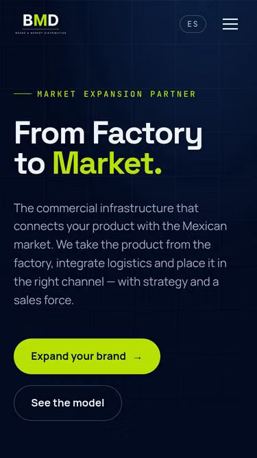 Screenshot of bmd.mx