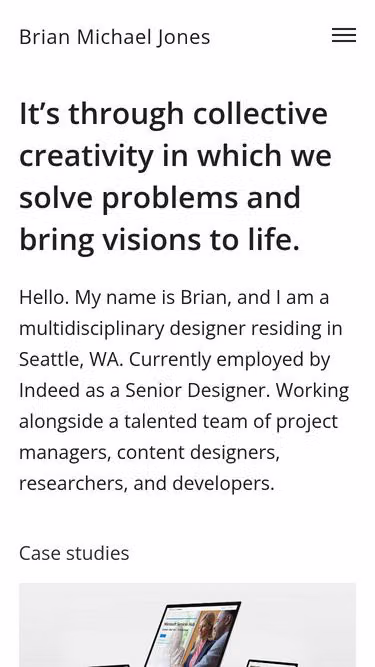 Screenshot of bmj.design