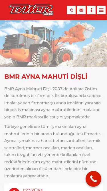 Screenshot of bmr.com.tr