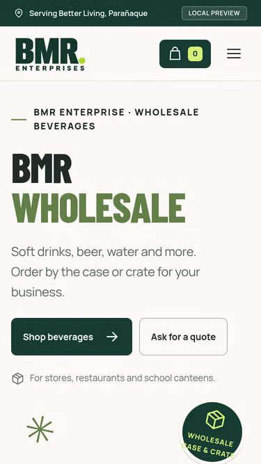 Screenshot of bmr.enterprises