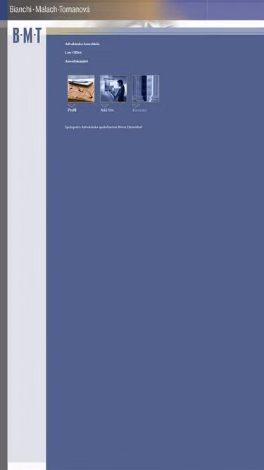 Screenshot of bmt.sk