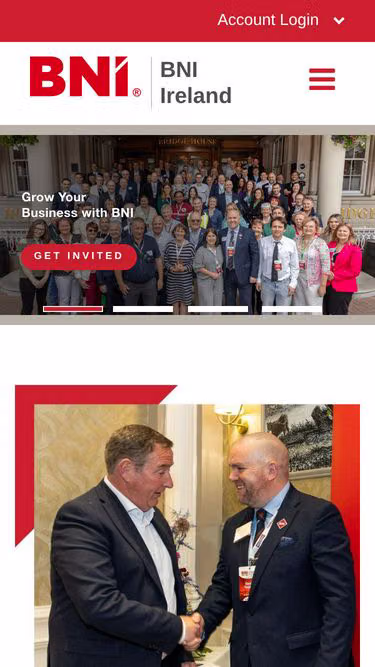 Screenshot of bni.ie