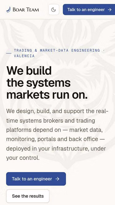 Screenshot of boar.team