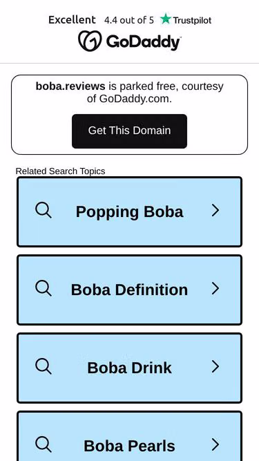 Screenshot of boba.reviews