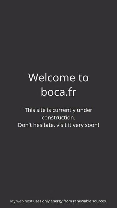 Screenshot of boca.fr