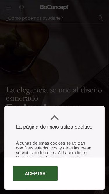 Screenshot of boconcept.com.ar