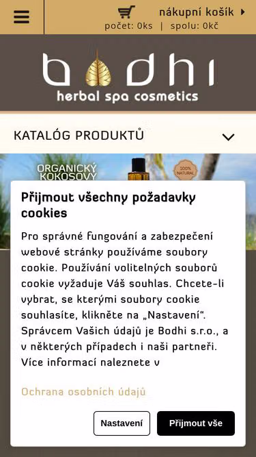 Screenshot of bodhi.cz