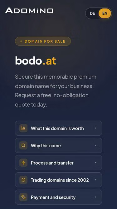 Screenshot of bodo.at