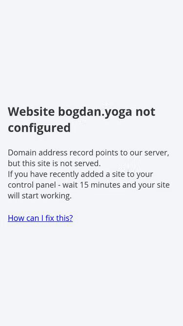 Screenshot of bogdan.yoga