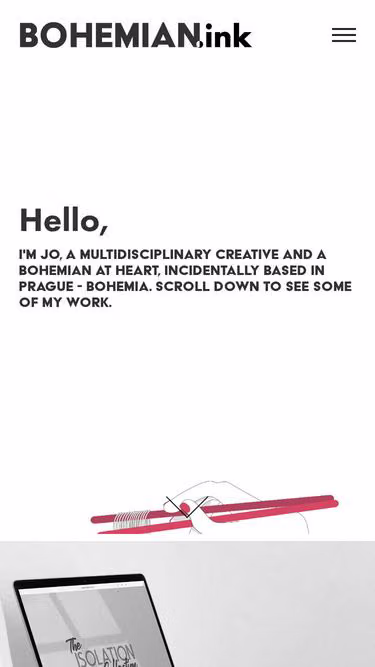 Screenshot of bohemian.ink