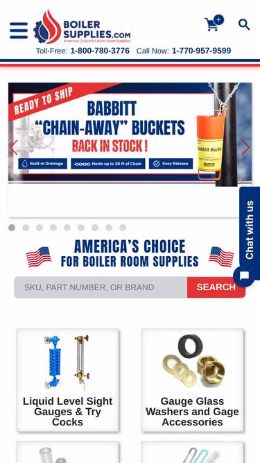 Screenshot of boiler.supply