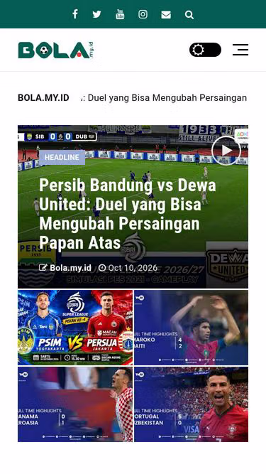 Screenshot of bola.my.id