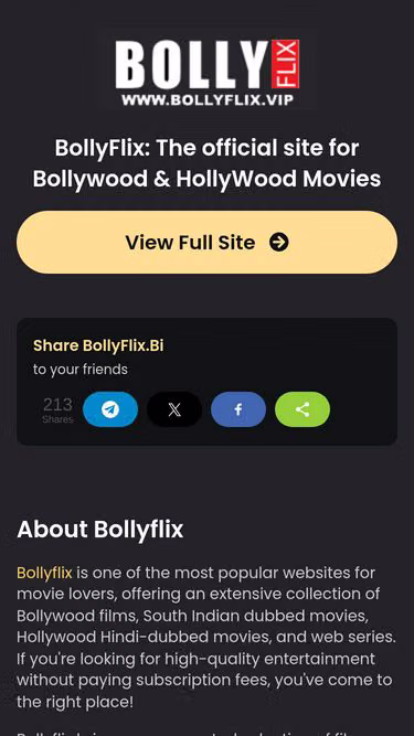 Screenshot of bollyflix.nz