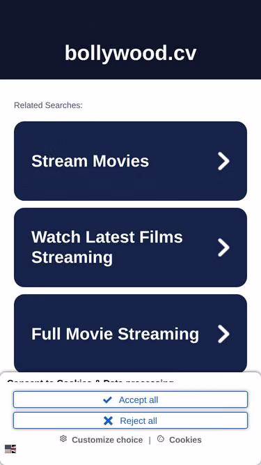 Screenshot of bollywood.cv