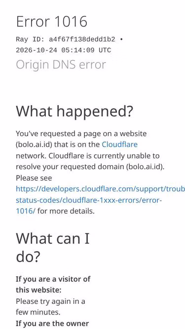 Screenshot of bolo.ai.id