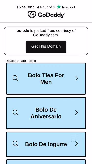 Screenshot of bolo.ie
