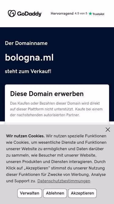 Screenshot of bologna.ml
