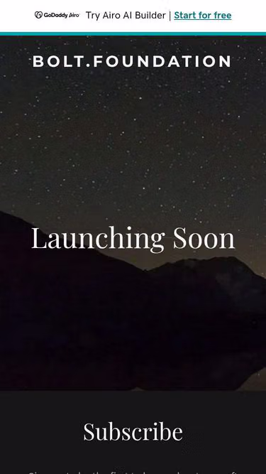 Screenshot of bolt.foundation