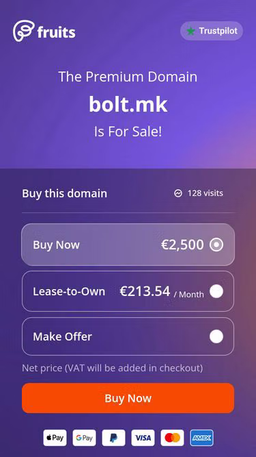 Screenshot of bolt.mk