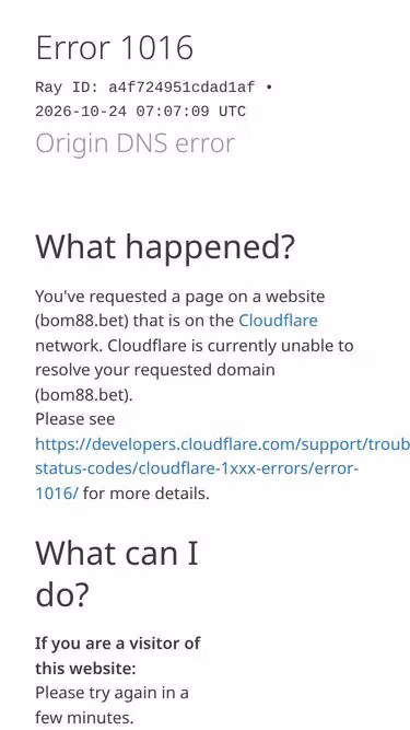 Screenshot of bom88.bet